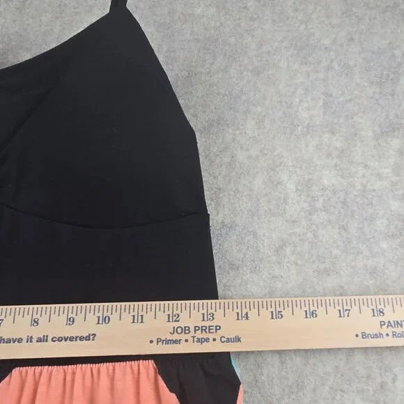 Chevron Pattern Colorful Maxi Dress XL - Picture 5 of 6